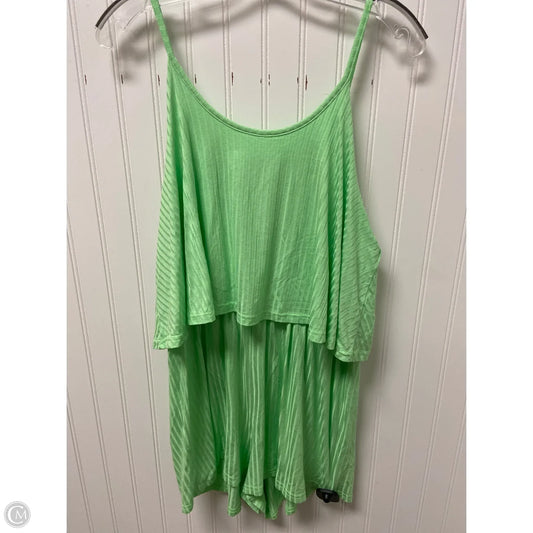 Romper By Pink Lily In Green, Size: Xl