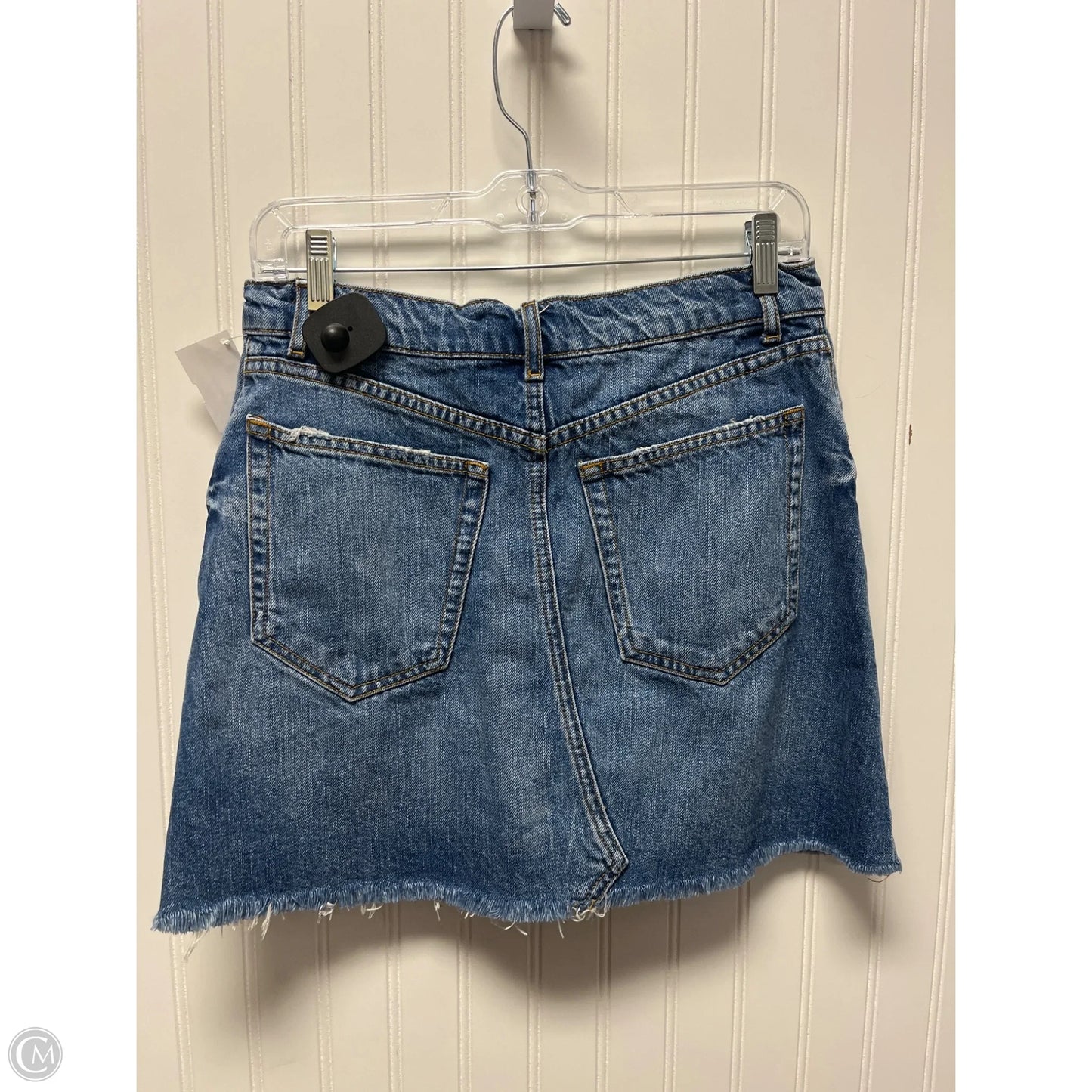 Skirt Mini & Short By Zara Women In Blue Denim, Size: 8