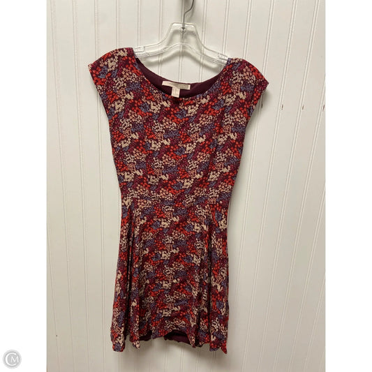Dress Casual Short By Forever 21 In Maroon, Size: Xs