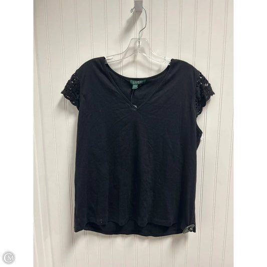 Top Sleeveless By Lauren By Ralph Lauren In Black, Size: 3x