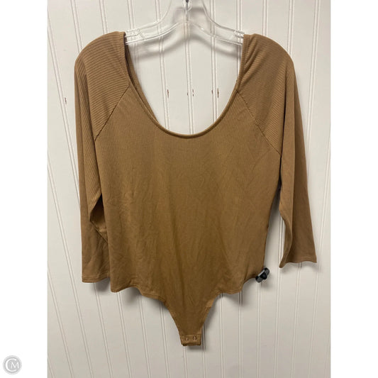 Bodysuit By Banana Republic In Tan, Size: L
