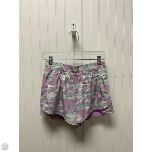 Athletic Shorts By Avia In Green & Purple, Size: S