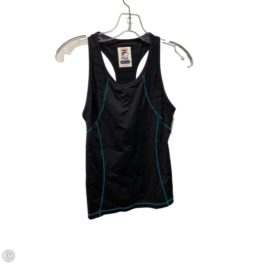 Athletic Tank Top By Fila In Black, Size: M