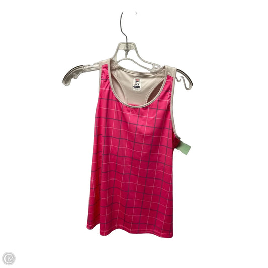 Athletic Tank Top By Fila In Pink, Size: M