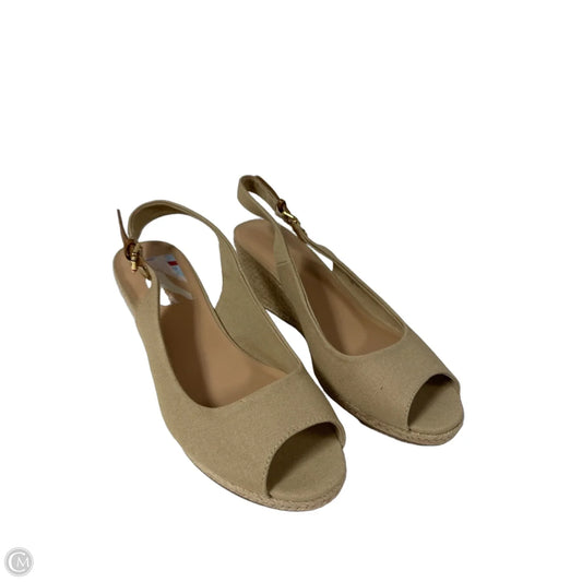 Shoes Heels Wedge By Tommy Hilfiger In Beige, Size: 9