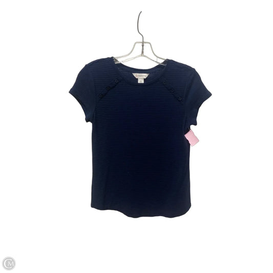 Top Short Sleeve By Liz Claiborne In Blue, Size: Xs