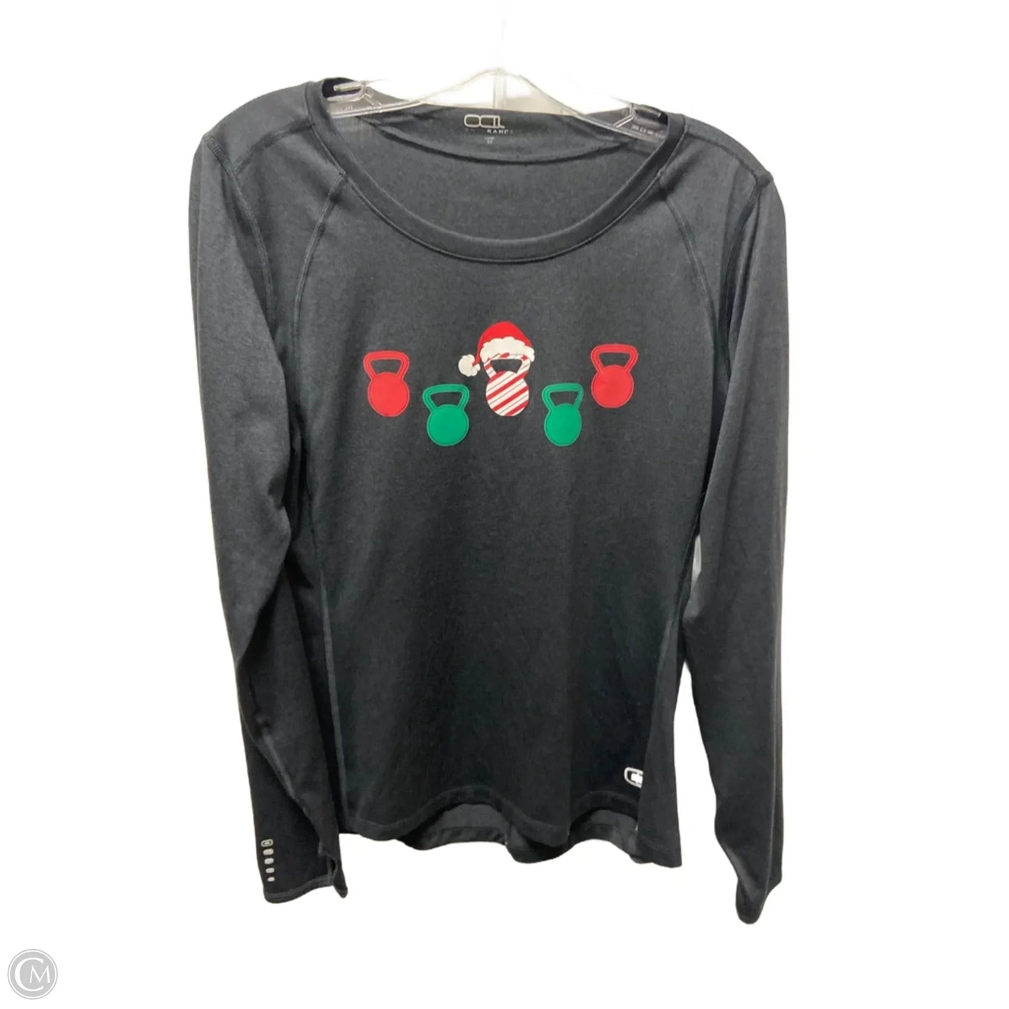 Athletic Top Long Sleeve Crewneck By Clothes Mentor In Grey, Size: M