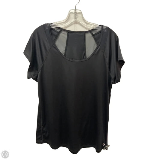 Athletic Top Short Sleeve By Clothes Mentor In Black, Size: M