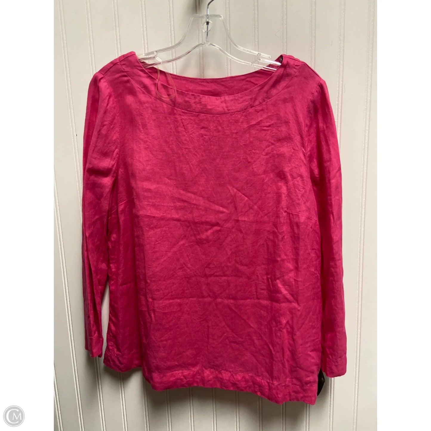 Top Long Sleeve By Charter Club In Pink, Size: S