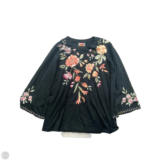 Top Long Sleeve Designer By Johnny Was In Black, Size: Xs