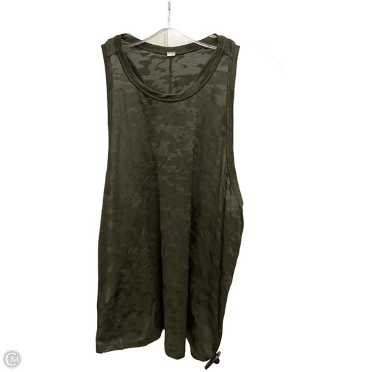 Athletic Tank Top By Lululemon In Green, Size: M