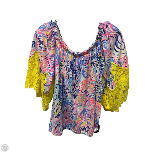 Top Long Sleeve Designer By Lilly Pulitzer In Multi-colored, Size: S