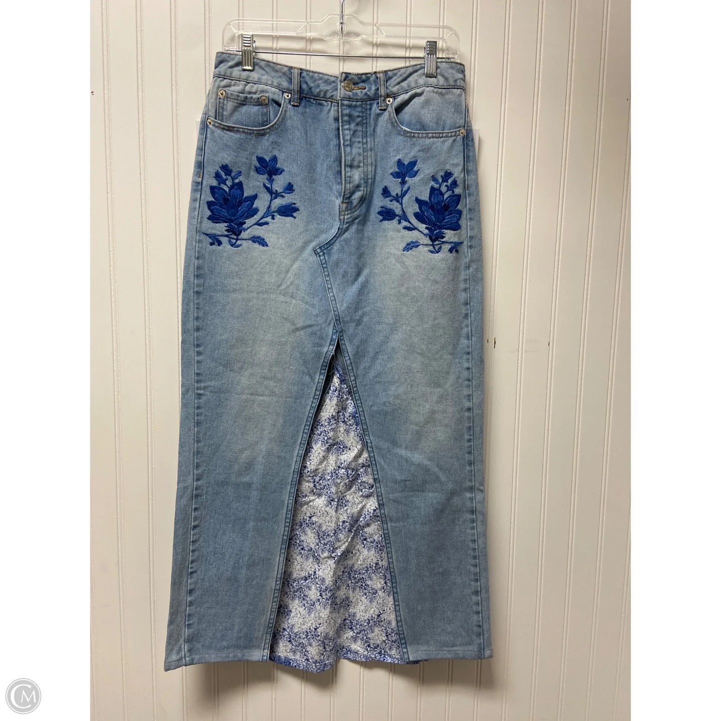 Skirt Maxi By Forever 21 In Blue, Size: 4