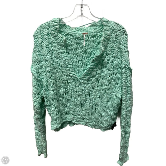 Sweater By Free People In Green, Size: Xs