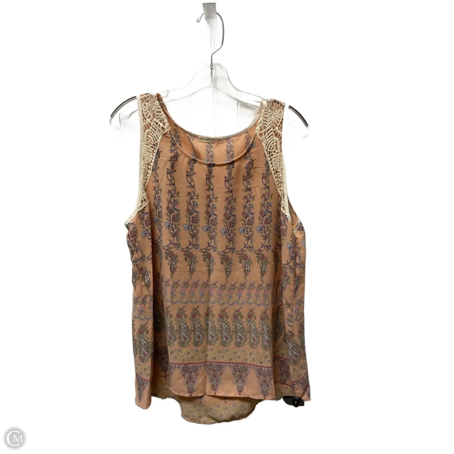 Top Sleeveless By Clothes Mentor In Pink, Size: L