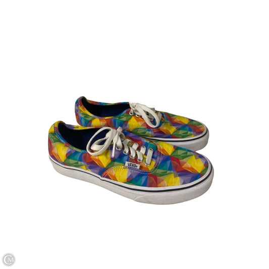 Shoes Athletic By Vans In Multi-colored, Size: 8.5