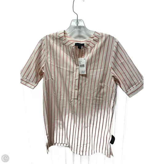 Top Short Sleeve By Saks Fifth Avenue In Striped Pattern, Size: Xs