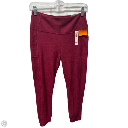 Athletic Leggings By Victorias Secret In Red, Size: M