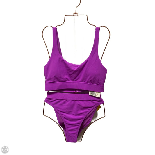 Swimsuit 2pc By Clothes Mentor In Purple, Size: L