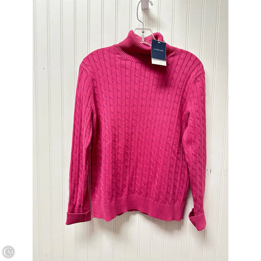 Sweater By Lands End In Pink, Size: M