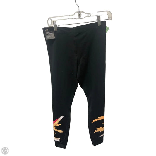 Athletic Leggings By Nike In Black, Size: M