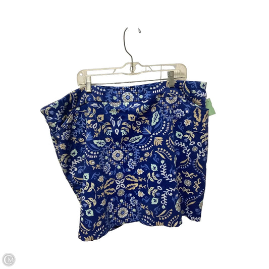 Skirt Midi By Croft And Barrow In Blue, Size: 22