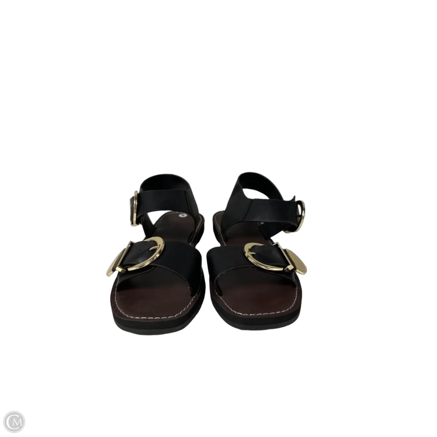 Sandals Flip Flops By Universal Thread In Black & Brown, Size: 9