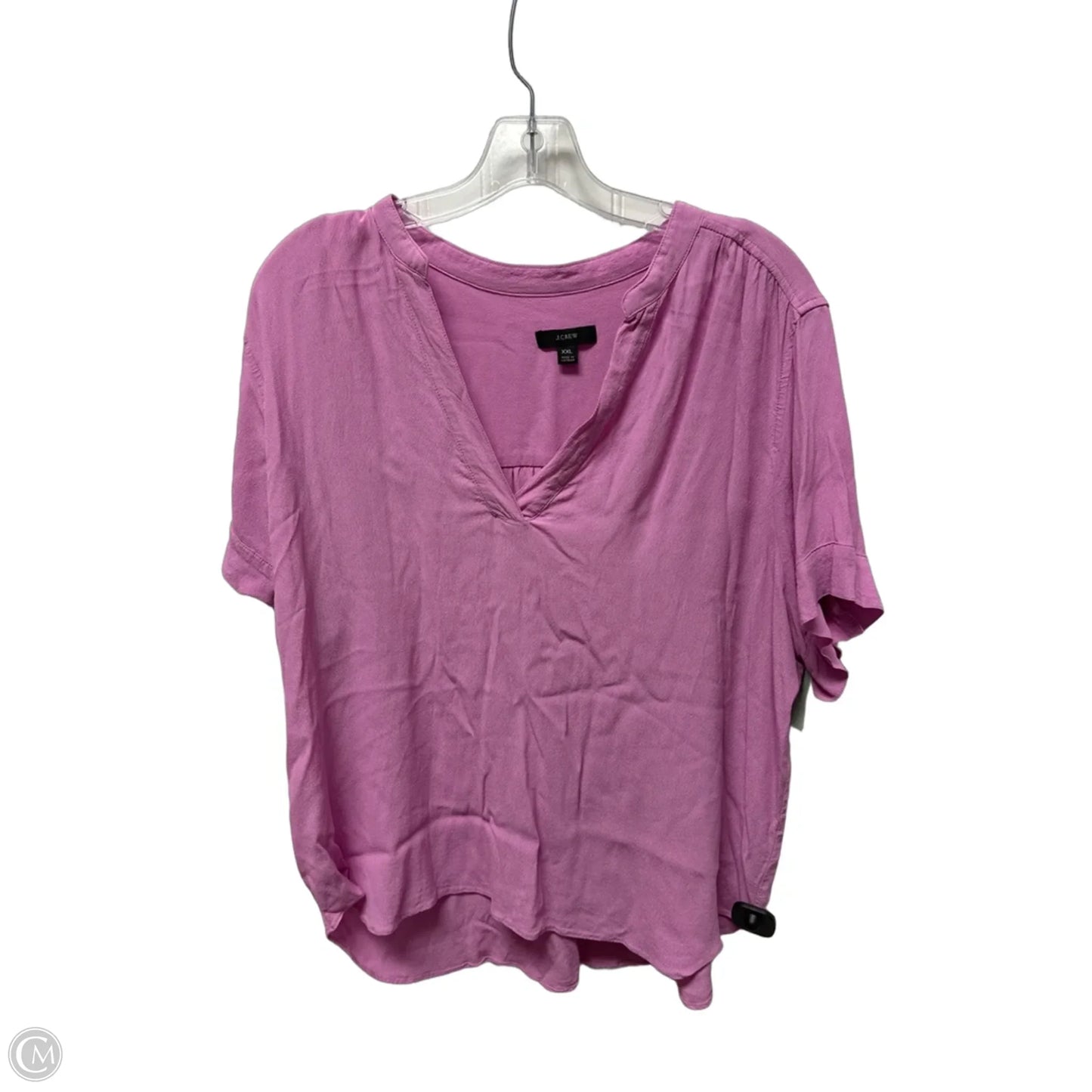 Top Short Sleeve By J. Crew In Purple, Size: Xxl