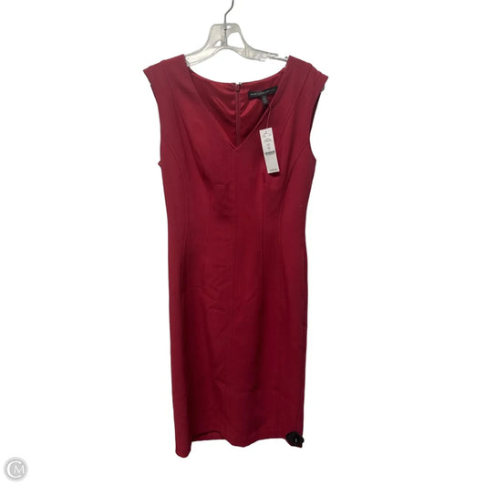 Dress Casual Midi By White House Black Market In Red, Size: Xs