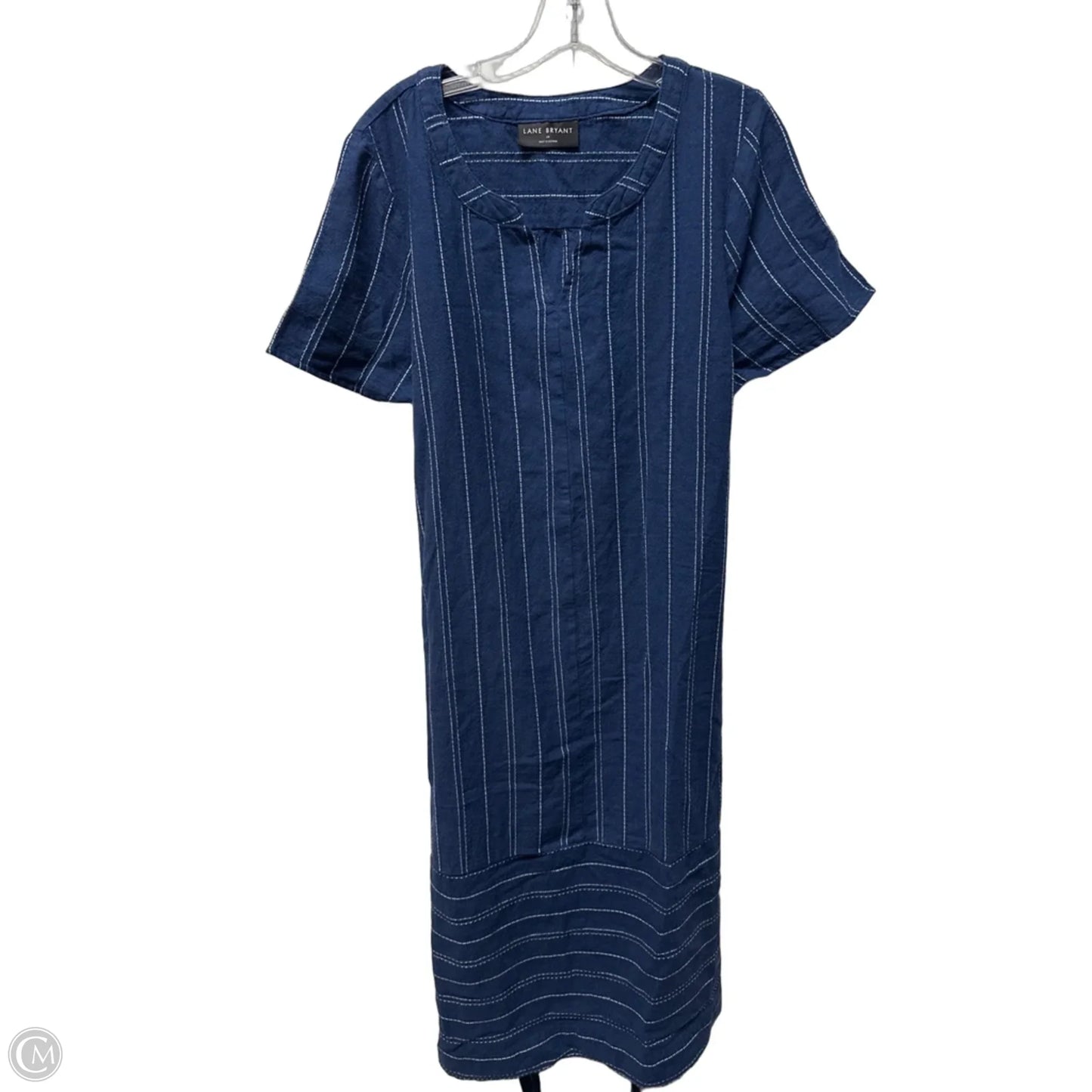 Dress Casual Midi By Lane Bryant In Blue, Size: L