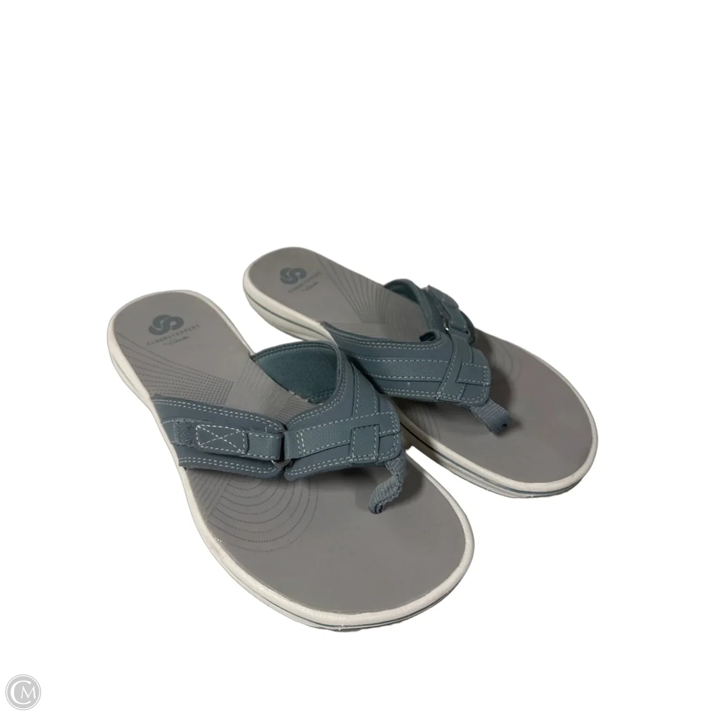 Sandals Flip Flops By Clarks In Blue, Size: 8