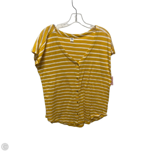 Top Short Sleeve By Old Navy In Striped Pattern, Size: L