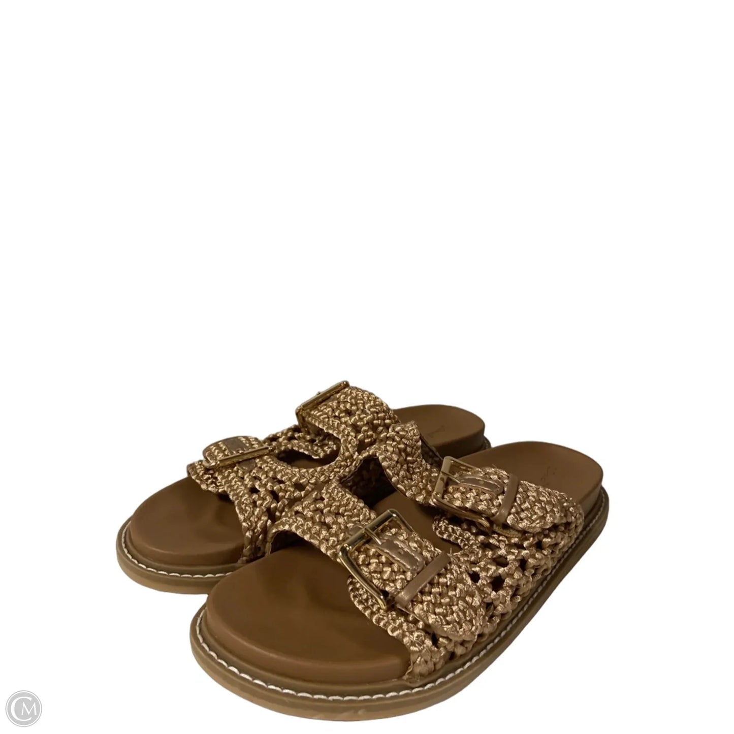 Sandals Heels Platform By Universal Thread In Brown, Size: 9