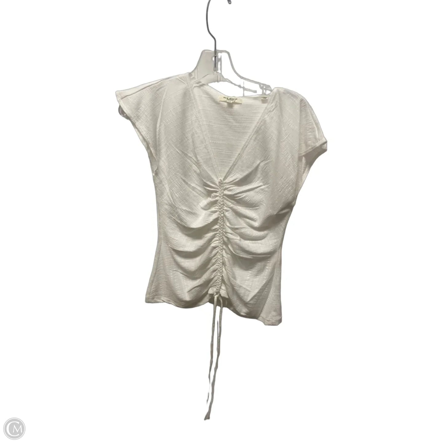 Top Short Sleeve By Max Studio In White, Size: Xs