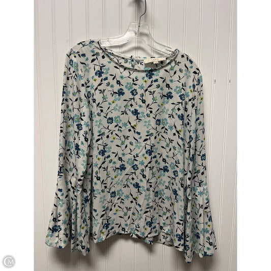 Top Long Sleeve By Loft In Multi-colored, Size: S