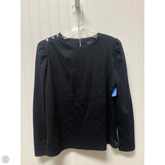 Top Long Sleeve By Ann Taylor In Black, Size: M
