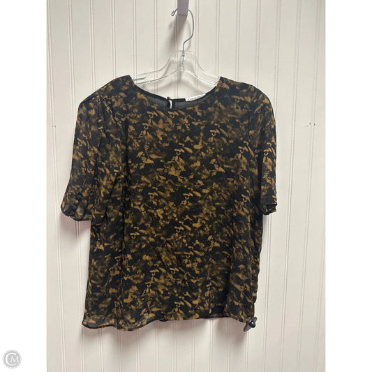 Top Long Sleeve By Calvin Klein In Brown, Size: M