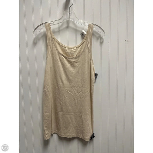 Top Sleeveless By Loft In Brown, Size: L