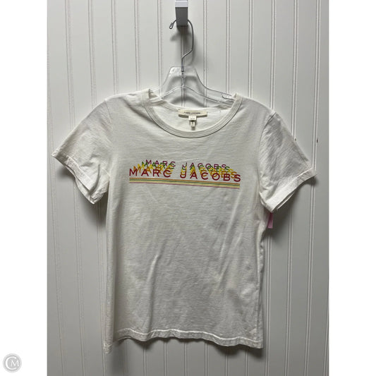 Top Short Sleeve Designer By Marc Jacobs In White, Size: Xs