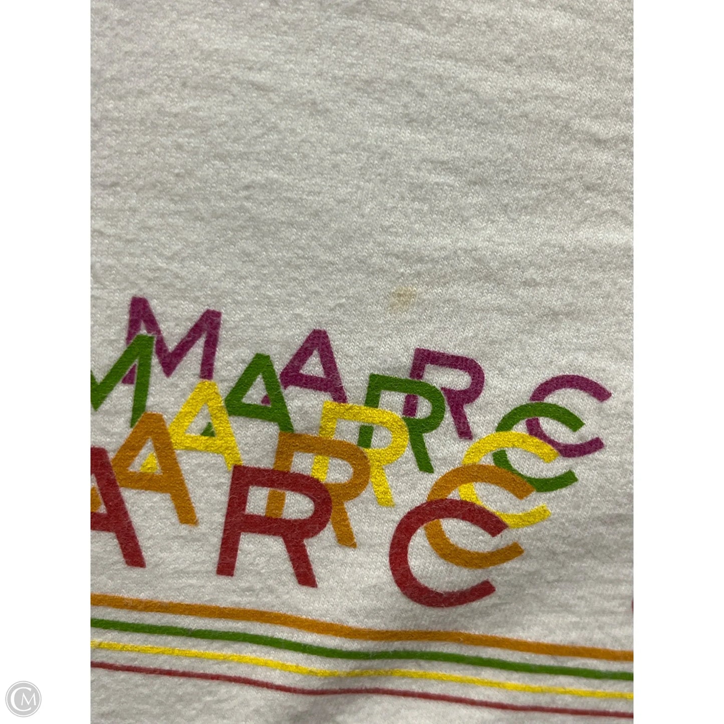 Top Short Sleeve Designer By Marc Jacobs In White, Size: Xs