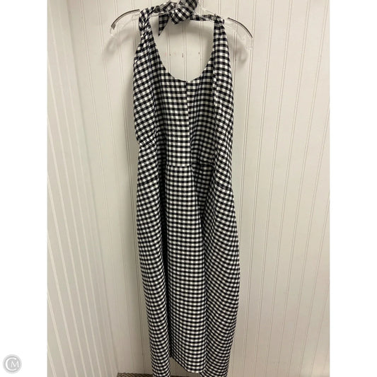 Dress Casual Midi By Anthropologie In Black & White, Size: 1x