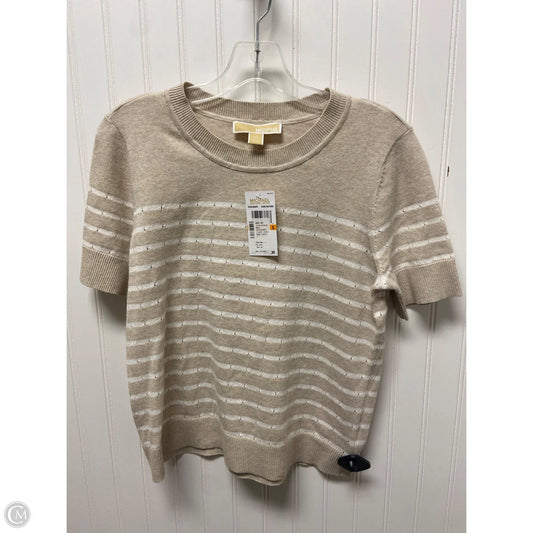 Top Short Sleeve By Michael By Michael Kors In Beige, Size: S