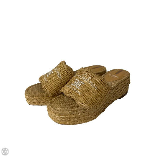 Sandals Heels Platform By Sam Edelman In Tan, Size: 8