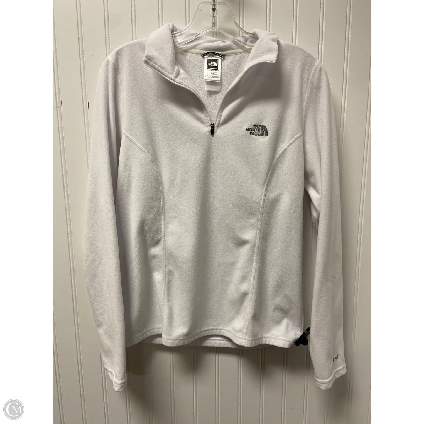 Athletic Jacket By The North Face In White, Size: M