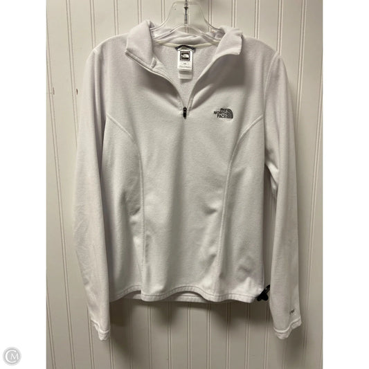 Athletic Jacket By The North Face In White, Size: M