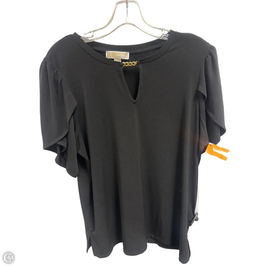 Top Short Sleeve By Michael By Michael Kors In Black, Size: M