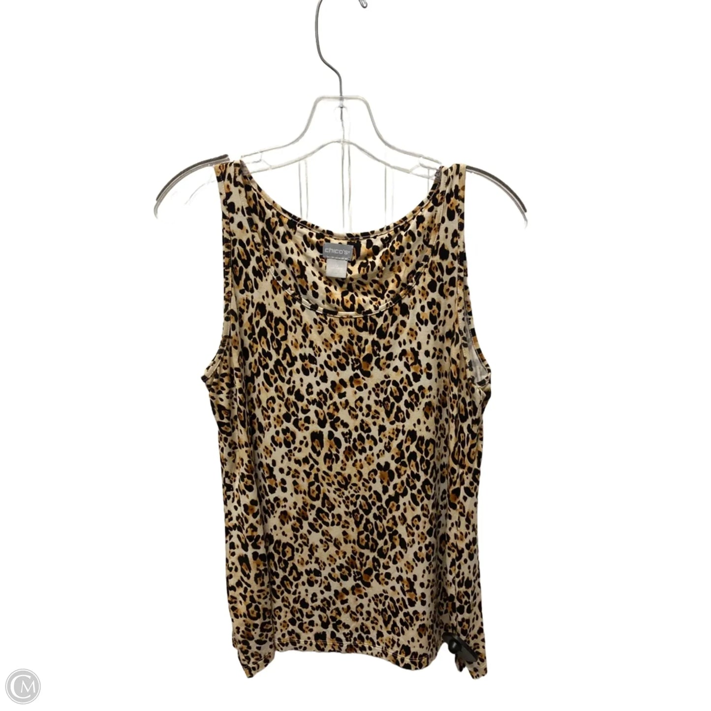 Top Sleeveless By Chicos In Animal Print, Size: S
