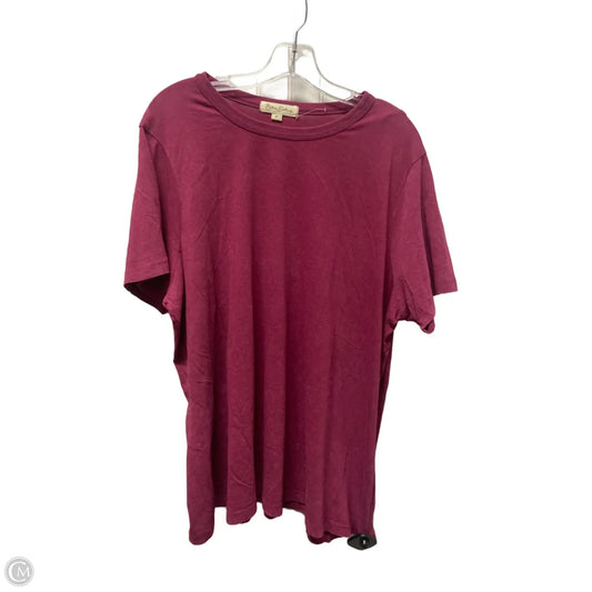 Top Short Sleeve By Clothes Mentor In Purple, Size: 2x