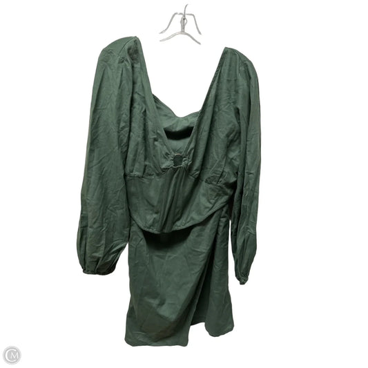 Skirt Set 2pc By Pretty Little Thing In Green, Size: 1x