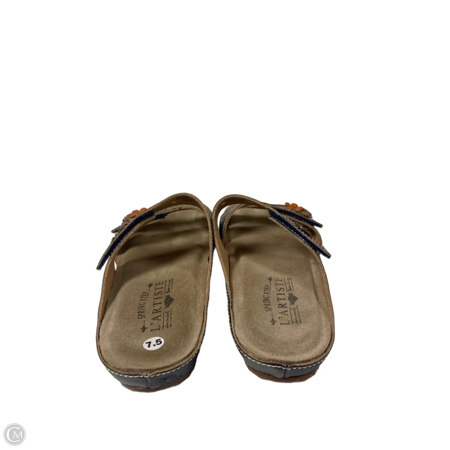 Sandals Flats By Spring Step In Blue, Size: 7.5